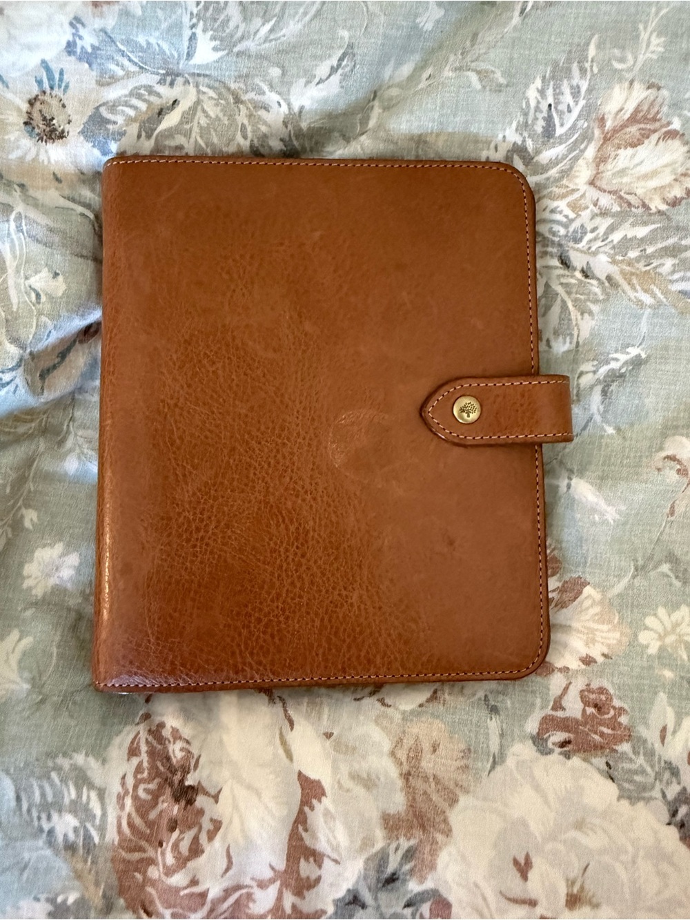 Mulberry Brown Leather Organizer agenda in Oak